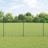 vidaXL Valla con Poste Verde 1,6 x 10 m Acero y PVC