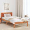 vidaXL Estructura de cama Marrón 75 x 190 cm Madera maciza de Pino