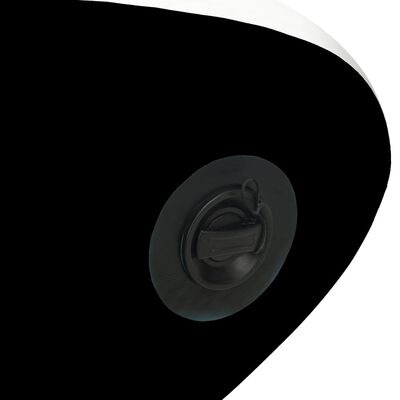 vidaXL Juego de tabla de paddle surf inflable negra 305x76x15 cm