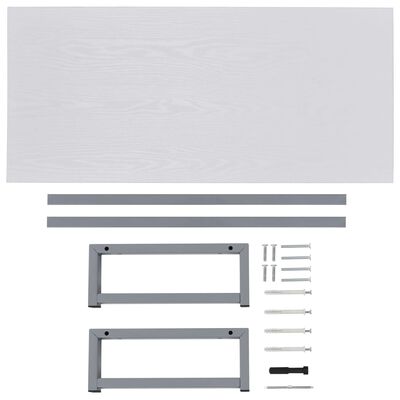vidaXL Mueble de cuarto de baño blanco 90x40x16,3 cm