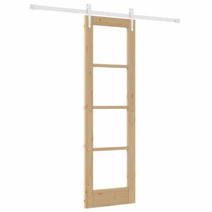 vidaXL Puerta Corredera Natural 61 x 198,5 cm