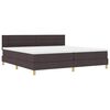 vidaXL Cama tipo Box Spring Marr&oacute;n Oscuro 200 x 200 cm tela