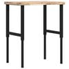 vidaXL Banco de trabajo rectangular madera maciza 80x60x(73-99,5) cm