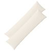 vidaXL Funda de almohada 2 pcs ALMELO Crema 40 x 145 cm pana