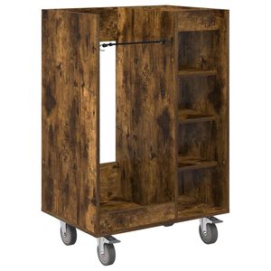 vidaXL Armario de Golf con rueda Liso Roble ahumado 65 x 45 x 98 cm