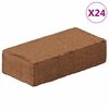 vidaXL Bloques de fibra de coco 24 uds 650 g cada uno 15,6 kg total