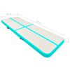 vidaXL Esterilla inflable de gimnasia y bomba PVC verde 300x100x20 cm
