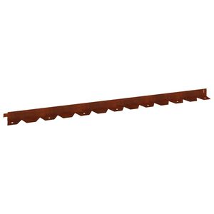 vidaXL Borde de C&eacute;sped 30 uds. 102 x 4 x 4 cm Acero Oxidado