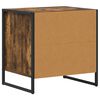 vidaXL Mesa de Noche Roble Humo 50 x 39,5 x 50 cm Madera contrachapada