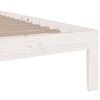 vidaXL Estructura de cama individual sin colch&oacute;n blanco 75x190 cm