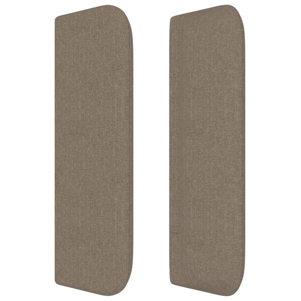 vidaXL Cabecero de tela gris taupe 93x16x78/88 cm