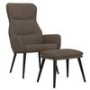 vidaXL Sill&oacute;n de relax con reposapi&eacute;s tela gris taup&eacute;