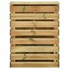 vidaXL Compostadores de l&aacute;minas 2 uds madera de pino 80x50x100 cm
