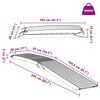 vidaXL Rampa de carga 2 pcs Plateado 205 x 28 x 5 cm Aluminio