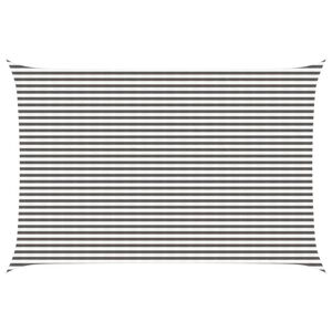 vidaXL Toldo Vela 4 x 5 m HDPE Rectangular Gris claro y blanco.