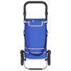 vidaXL Carro de compras Azul 36,5 x 46,5 x 100,5 cm Tela Oxford