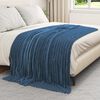 vidaXL Mantitas de Sof&aacute; 6 pcs Azul marino 200 x 150 cm Lana