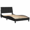 vidaXL Estructura de cama sin colch&oacute;n Hanko terciopelo negro 100x200 cm