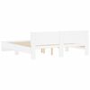 vidaXL Estructura de cama con cabecero blanca 160x200 cm