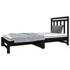vidaXL Sof&aacute; cama extra&iacute;ble sin colch&oacute;n negro 2x(90x190) cm