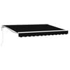 vidaXL Toldo Retr&aacute;ctil El&eacute;ctrico Negro 3 x 2,5 m
