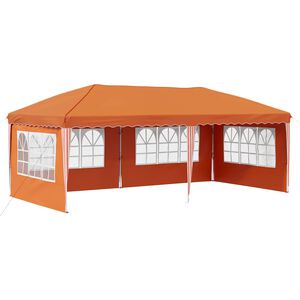 vidaXL Carpa Plegable para Fiestas 575 x 289 x 245 cm Naranja