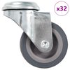 vidaXL Ruedas giratorias con agujero pasador 32 unidades 50 mm