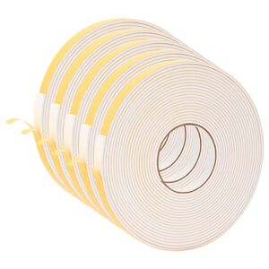 vidaXL Cinta de espuma autoadhesiva 5 uds. Blanco 15mm x 10m Espuma CR