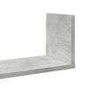 vidaXL Estantes pared 2 uds madera ingeniería gris hormigón 58x18x18cm