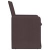 vidaXL Sillas de comedor 2 pcs Marrón oscuro 57 x 67 x 95 cm tela