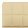 vidaXL Sillas de comedor giratorias 2 unidades terciopelo crema
