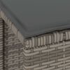 vidaXL Conjunto de Comedor de Jard&iacute;n Gris rat&aacute;n sint&eacute;tico