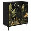 vidaXL Aparador RHENEN Roble Negro 69 x 33 x 76 cm