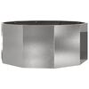 vidaXL Jardinera Plateado 120 x 120 x 50 cm Acero inoxidable