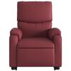vidaXL Sill&oacute;n de masaje elevable el&eacute;ctrico cuero artificial rojo tinto