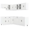 vidaXL Mueble de cocina Lucca blanco 11 piezas madera contrachapada