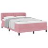vidaXL Cama tipo Box Spring con colch&oacute;n Rosa 140 x 200 cm Terciopelo