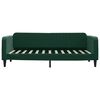 vidaXL Sof&aacute; cama sin colch&oacute;n terciopelo verde oscuro 90x200cm