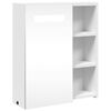 vidaXL Mueble de ba&ntilde;o con espejo y luz LED blanco 45x13x52 cm