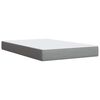 vidaXL Cama box spring con colch&oacute;n tela gris claro 120x200 cm