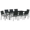 vidaXL Conjunto de Comedor de Jard&iacute;n 9 uds. Negro y Gris Claro