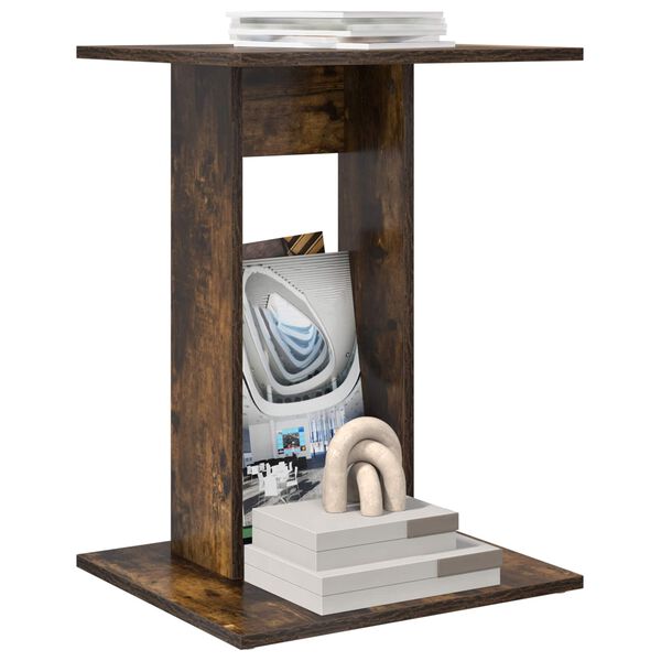 vidaXL Mesa lateral Roble ahumado 45 x 40 x 62,5 cm