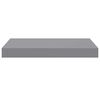 vidaXL Estantes flotantes de pared 4 uds gris MDF 40x23x3,8 cm