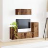vidaXL Conjunto de mueble de TV 4 pcs Madera envejecida