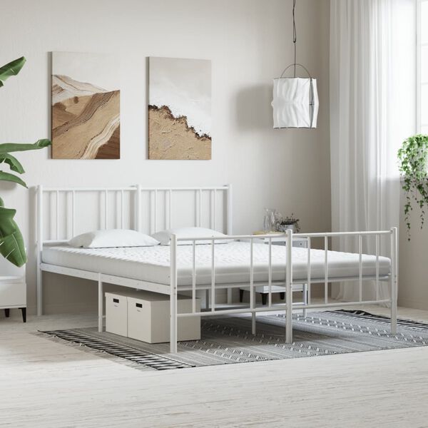 vidaXL Colchón de espuma de 7 zonas dureza 20 ILD blanco 200x220 cm