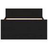 vidaXL Estructura de cama sin colch&oacute;n roble negro 90x190 cm