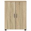 vidaXL Gabinete de Ba&ntilde;o con puerta Roble Sonoma 60 x 35 x 80 cm