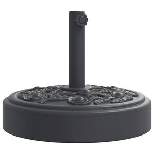 vidaXL Base de sombrilla semicircular para palos de &Oslash;38/ 48 mm 25 kg