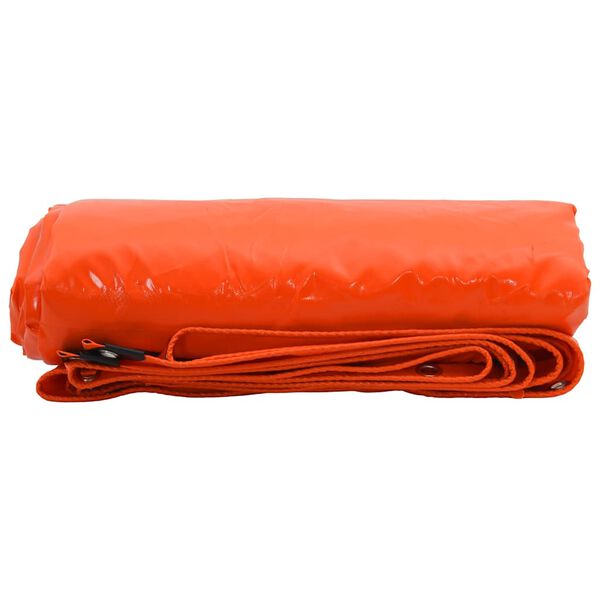 vidaXL Lona 650g / m&sup2; Naranja 2,5 x 4,5 m Lona con recubrimiento de PVC