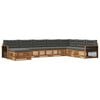 vidaXL Conjunto de sof&aacute;s de exterior 8 pcs Natural y Antracita